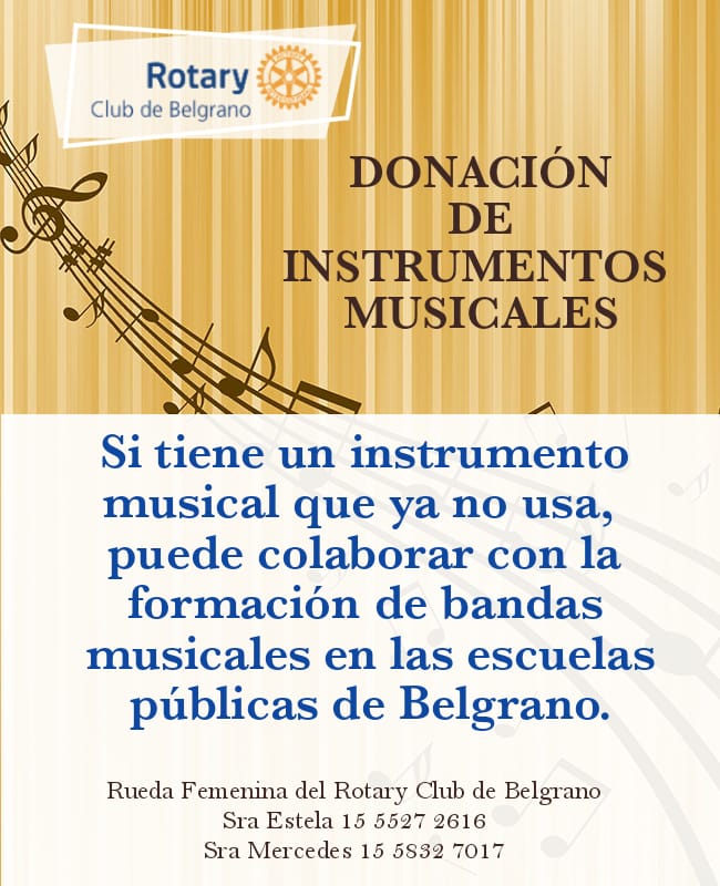 Donación de Instrumentos