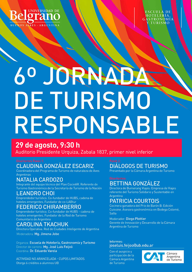 Universidad de Belgrano | 6ª Jornada de Turismo Responsable
