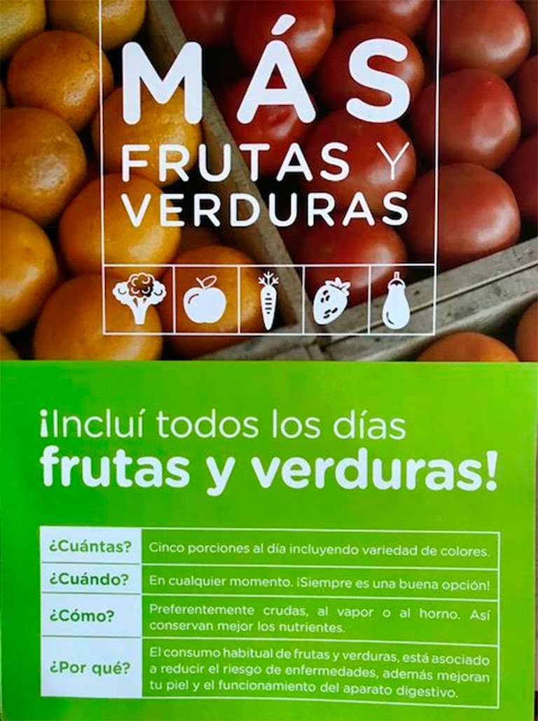 UB Nutrición | Más frutas y verduras