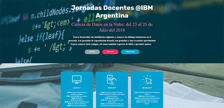 Tecnología Informática | Jornadas de Capacitación Docente organizadas por IBM Argentina