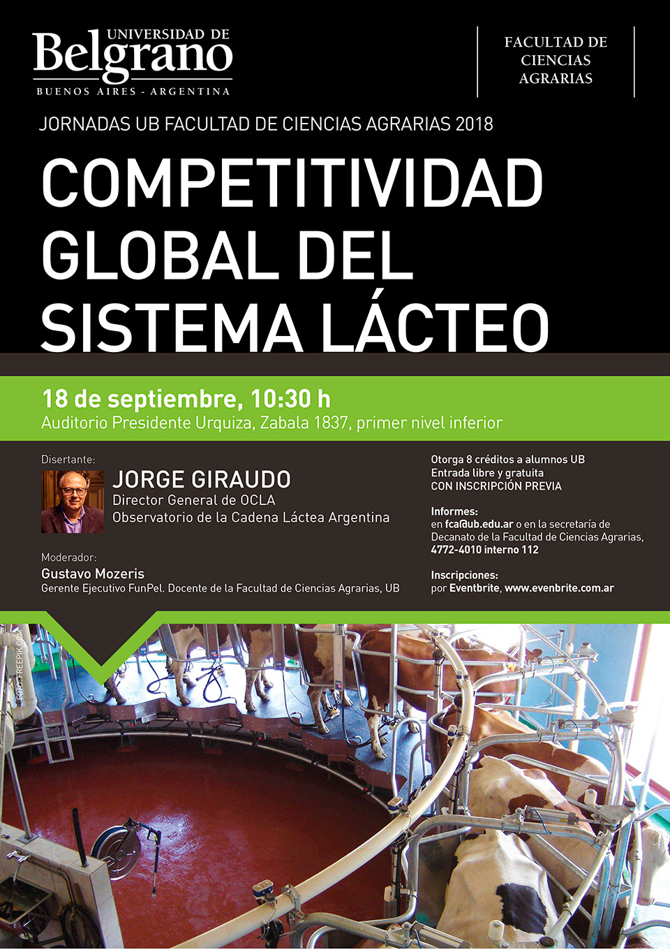 Universidad de Belgrano | Ciencias Agrarias | Competitividad Global del Sistema Lácteo