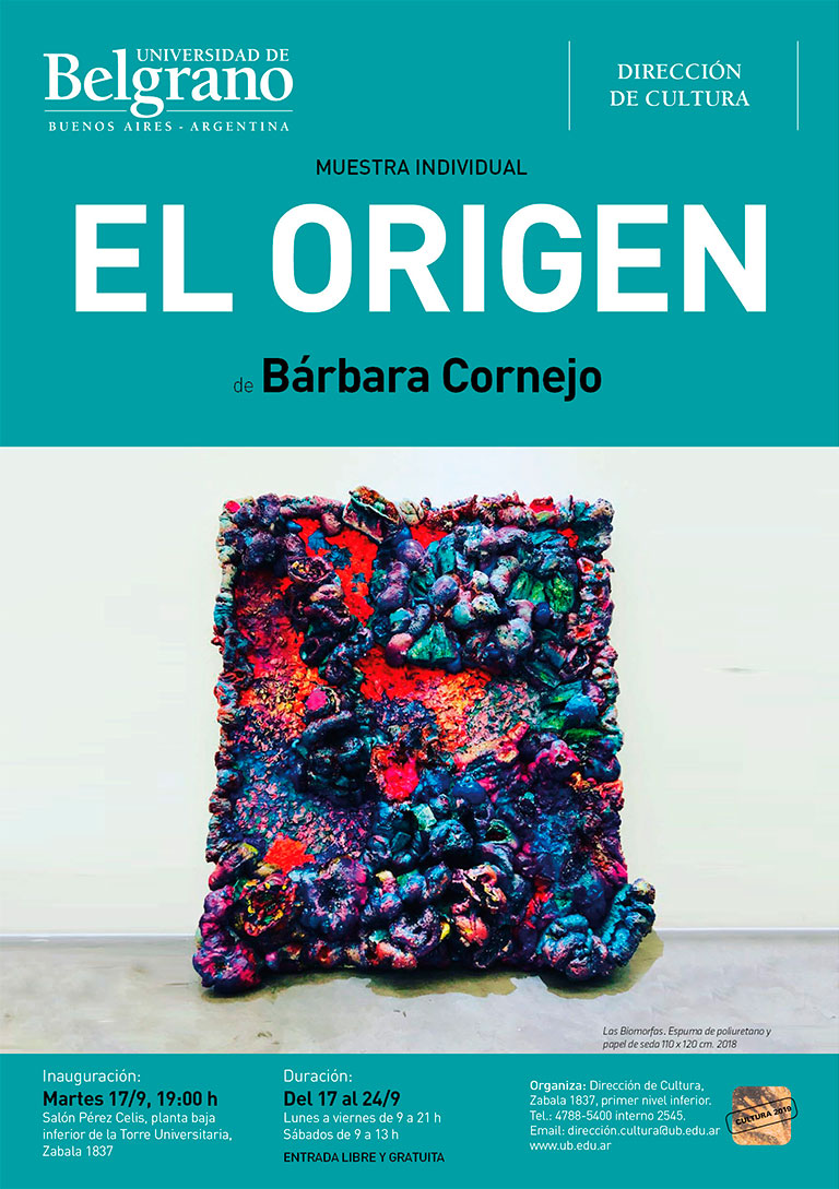 Muestra Individual El Origen de Bárbara Cornejo