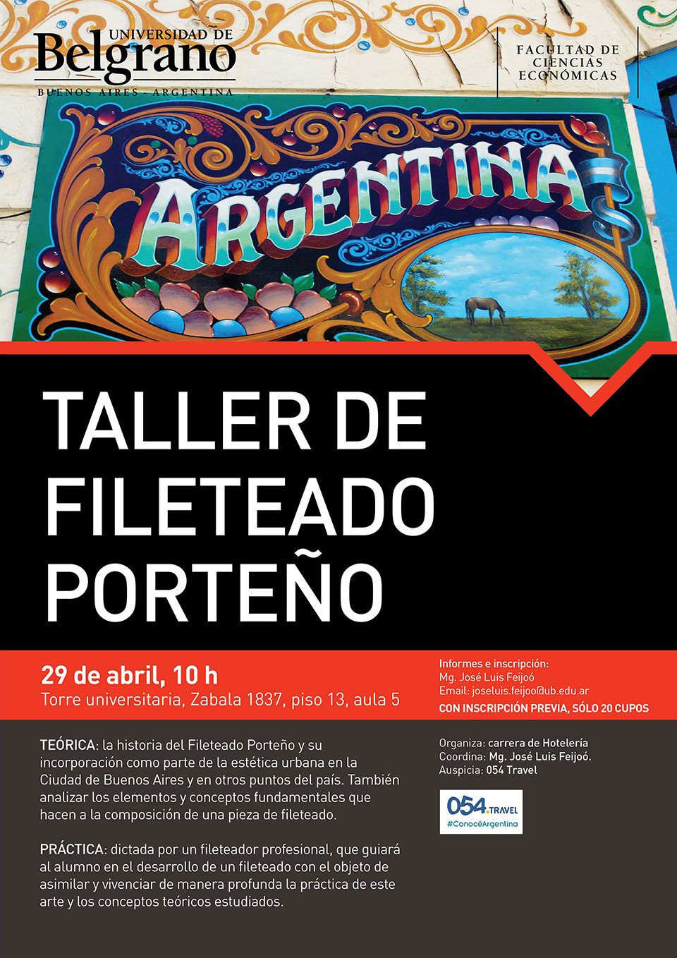 Universidad de Belgrano | Hotelería | Taller de Fileteado Porteño