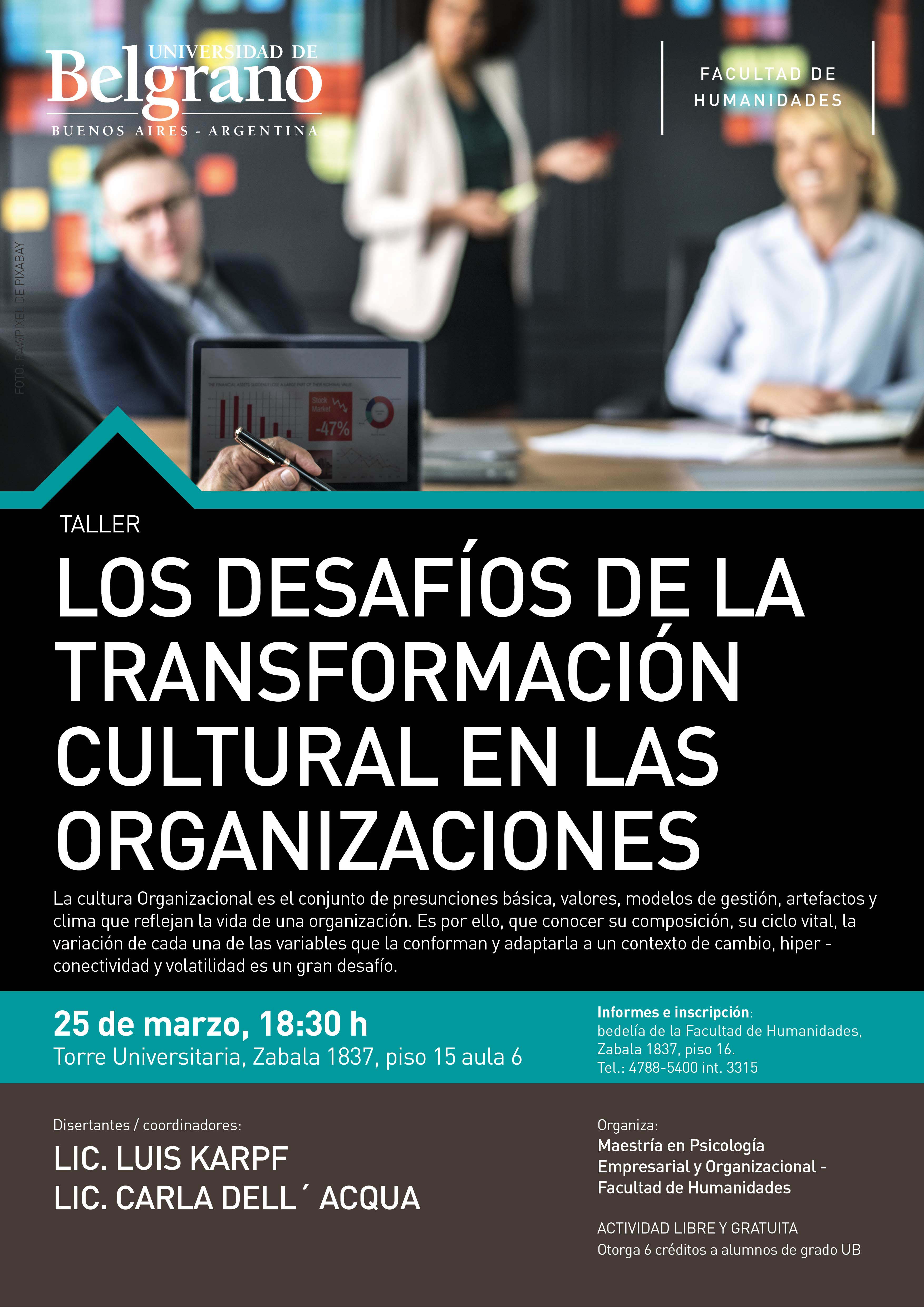 Universidad de Belgrano | Los Desafíos de la Transformación Cultural en las Organizaciones