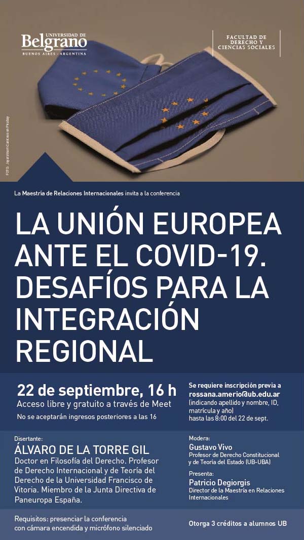 La Unión Europea ante el COVID-19. Desafíos para la integración regional.