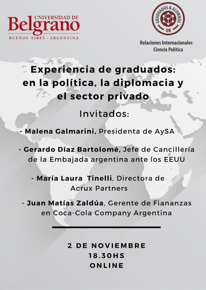Encuentro Anual de la Red de Graduados en Relaciones Internacionales y en Ciencia Política de la UB