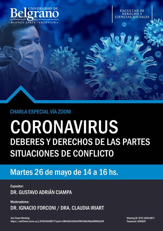 Coronavirus. Deberes y derechos de las partes. Situaciones de conflicto.
