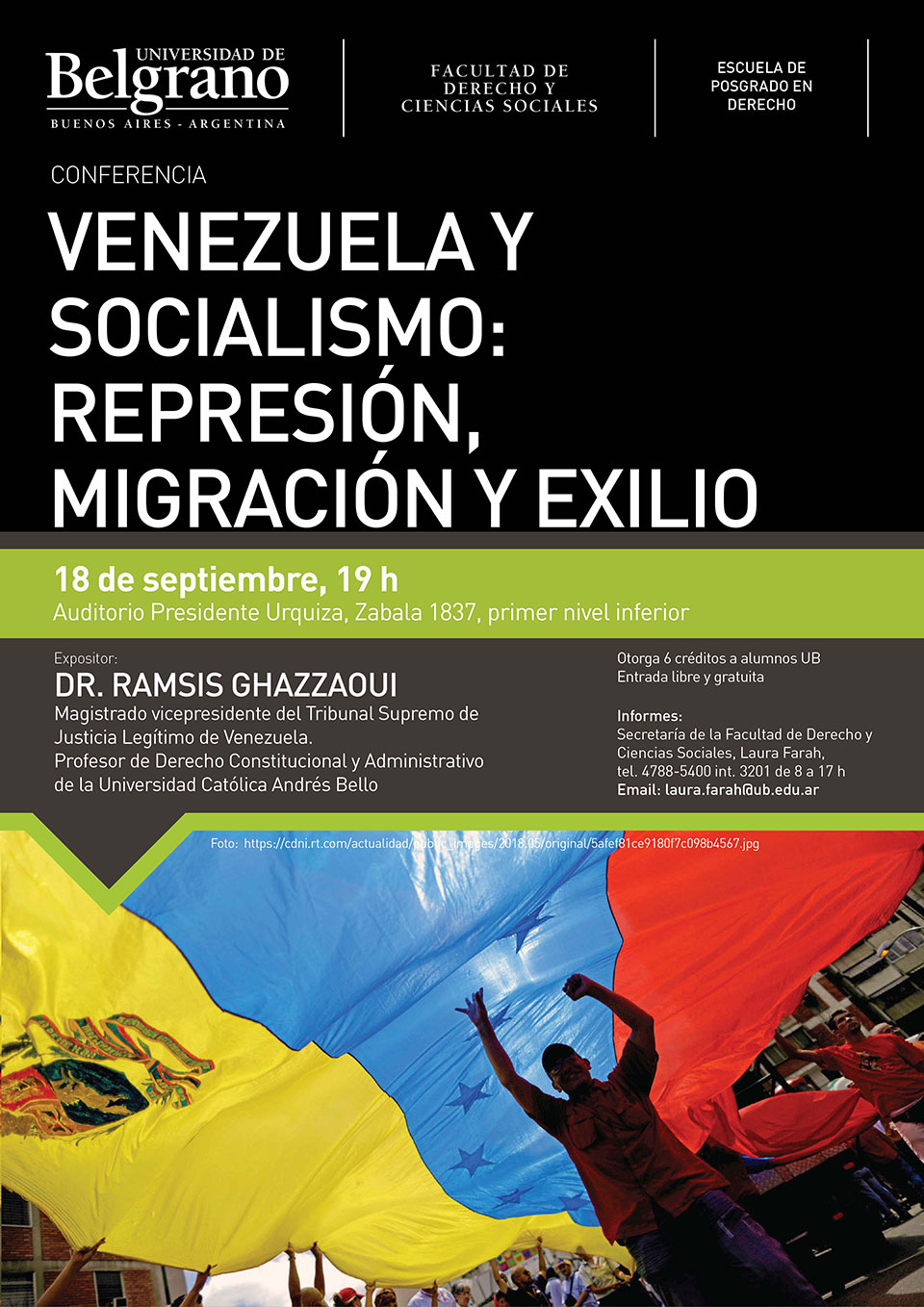 Universidad de Belgrano | Venezuela y Socialismo: Represión, Migración y Exilio