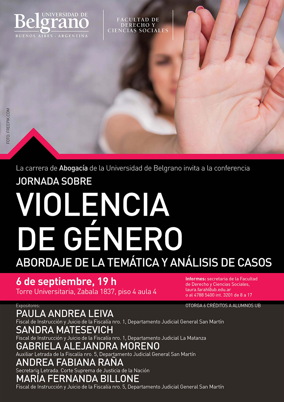 Universidad de Belgrano | Jornada Sobre Violencia de Género