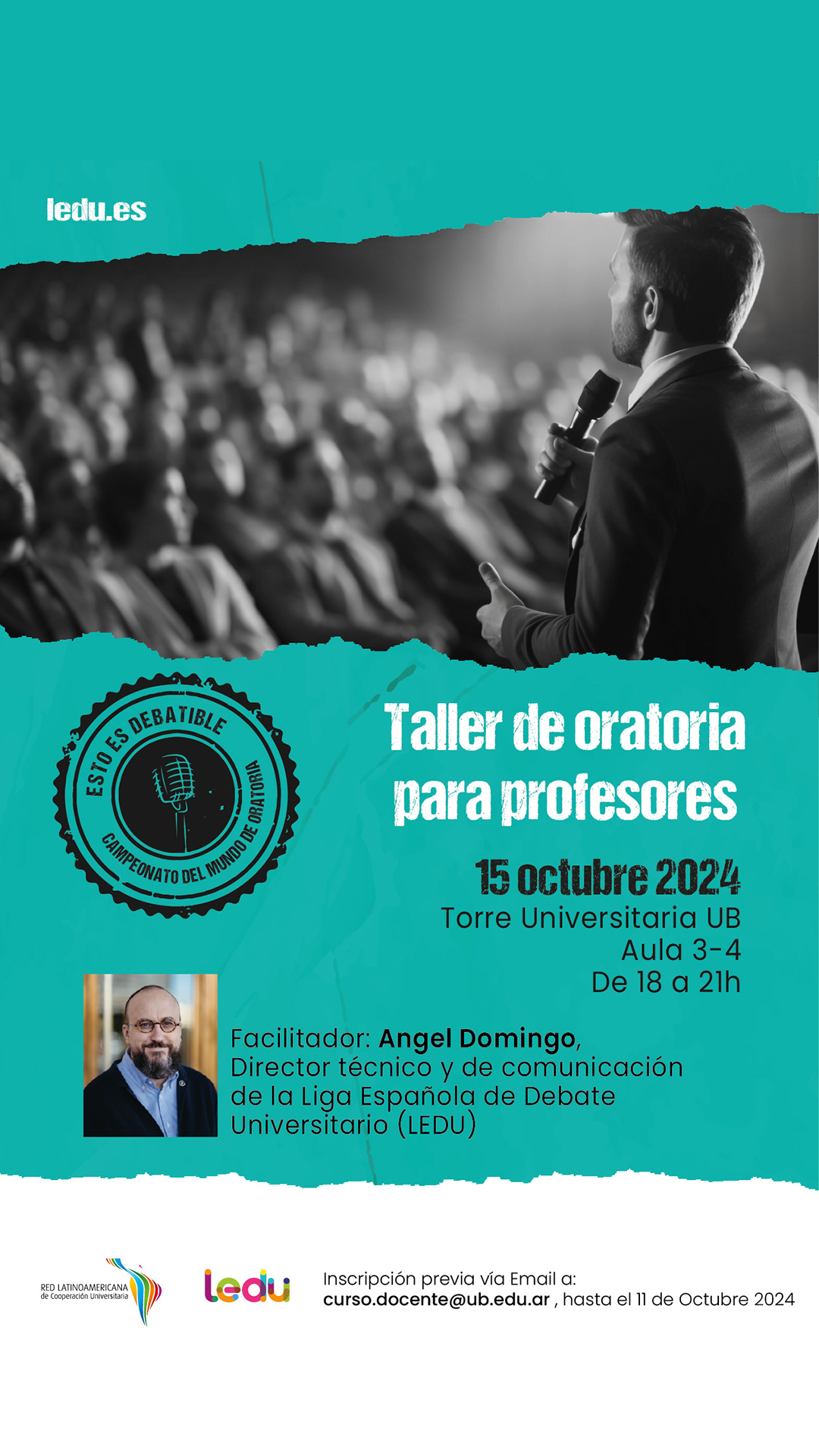 Taller oratoria para profesores