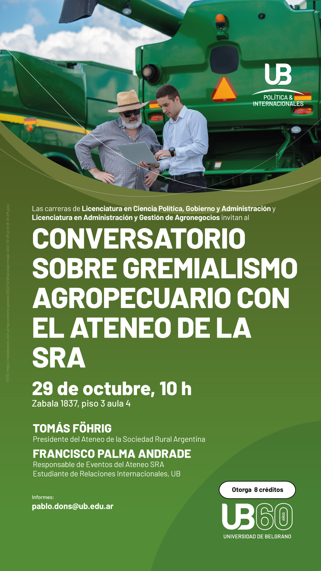 Conversatorio sobre gremialismo agropecuario con el Ateneo de la SRA