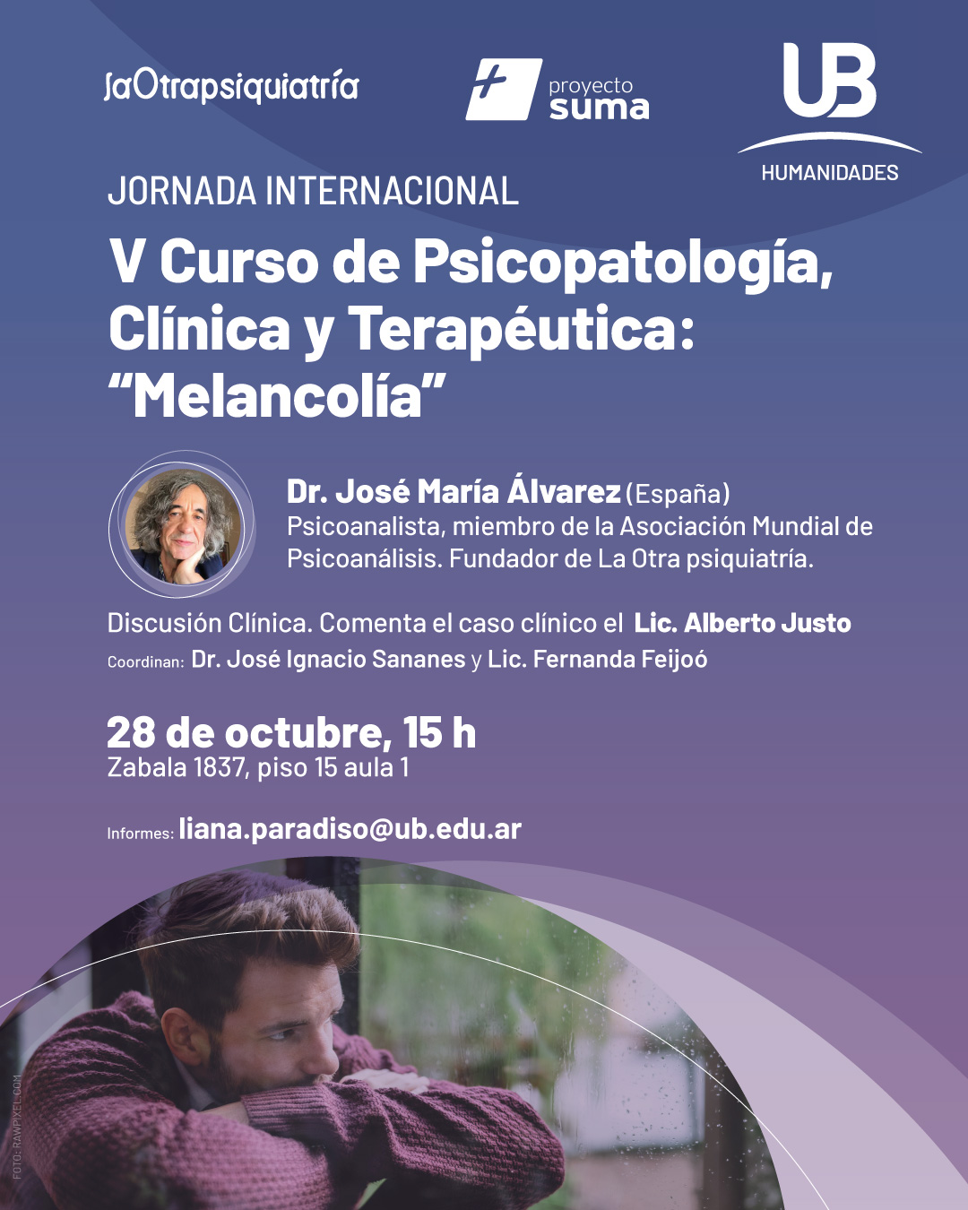 V Curso Psicopatología, Clínica y Terapéutica: “Melancolía”