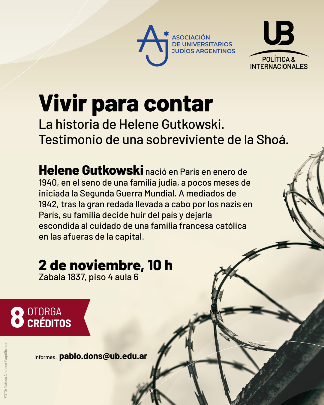 Vivir para contar: la historia de Helene Gutkowski- testimonio de una sobreviviente de la Shoá