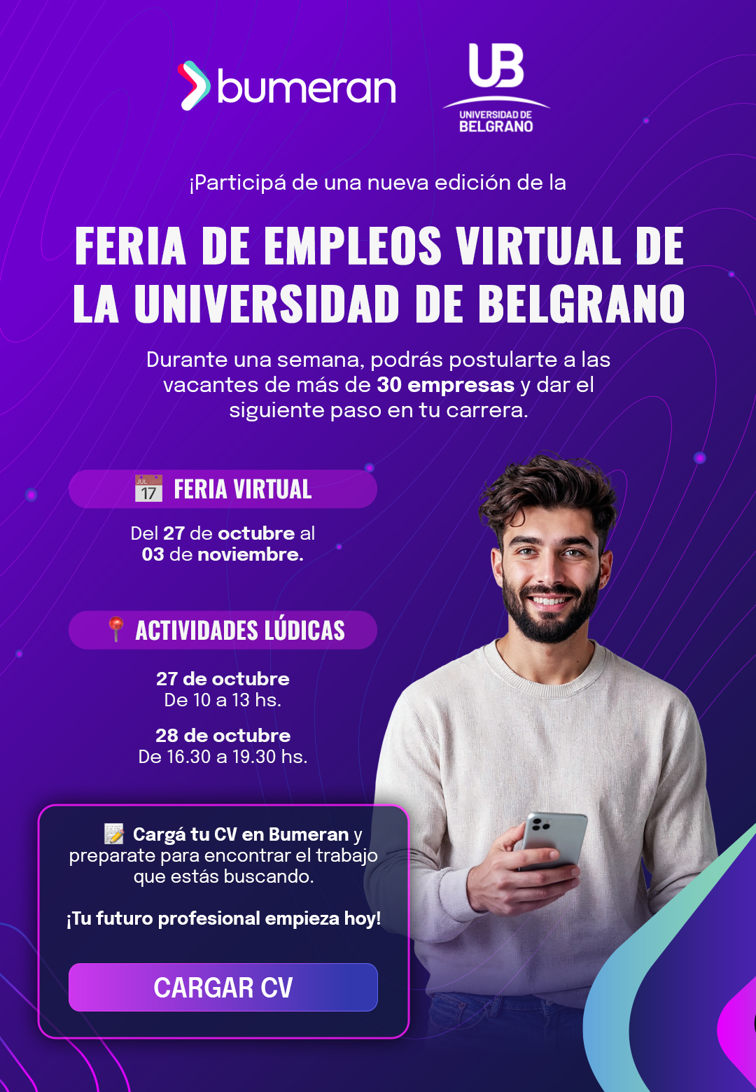 Bumeran | Feria de empleos virtual | Universidad de Belgrano