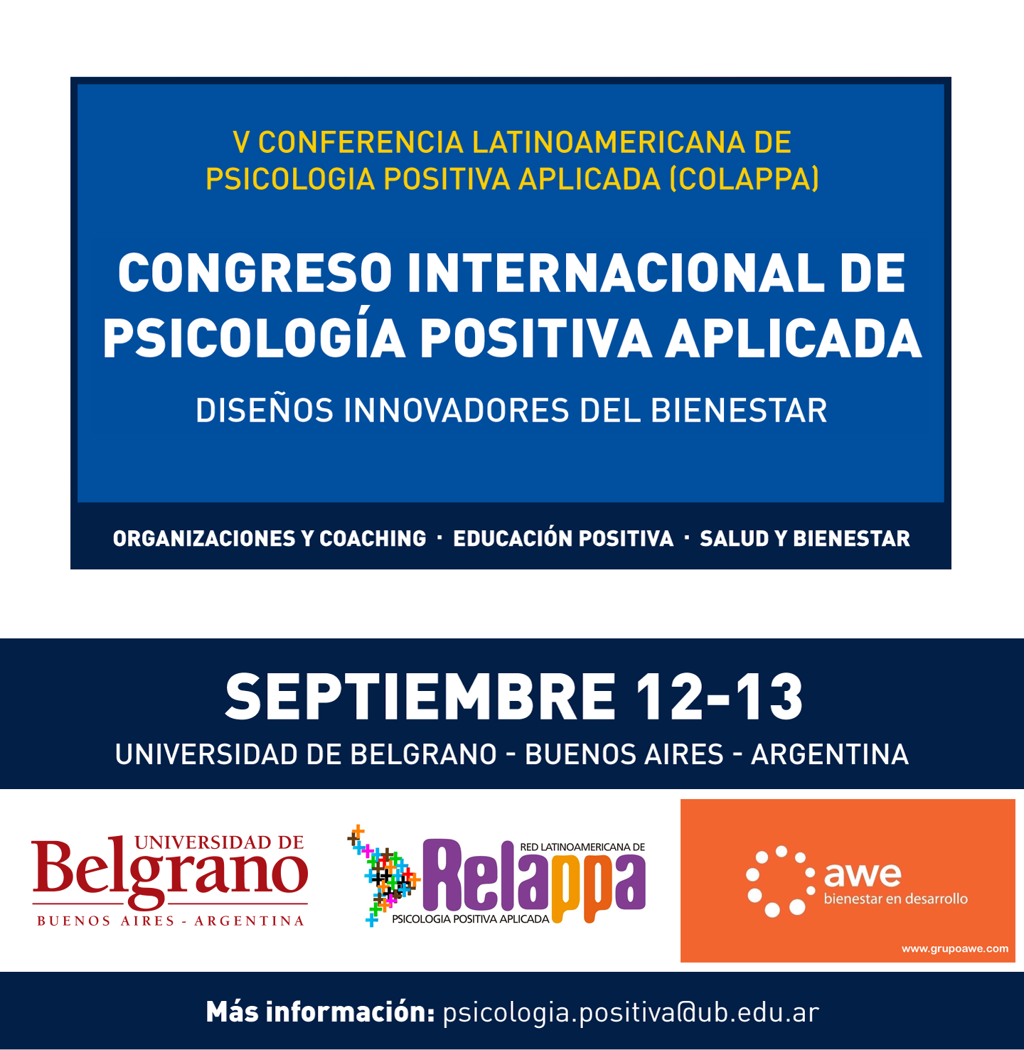 Congreso Internacional de Psicología Positiva Aplicada 2019