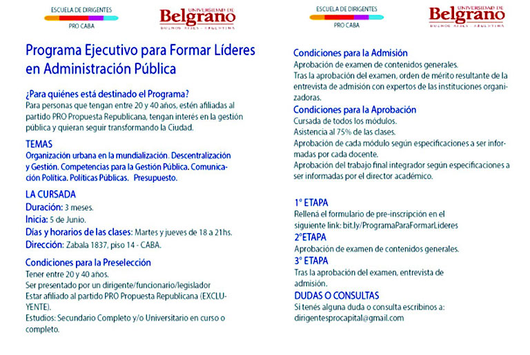 Programa Ejecutivo para Formar Líderes en Administración y Gestión