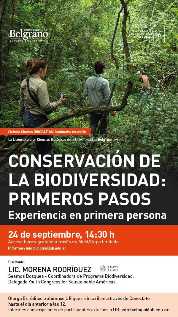 Conservación de la Biodiversidad: Primero pasos