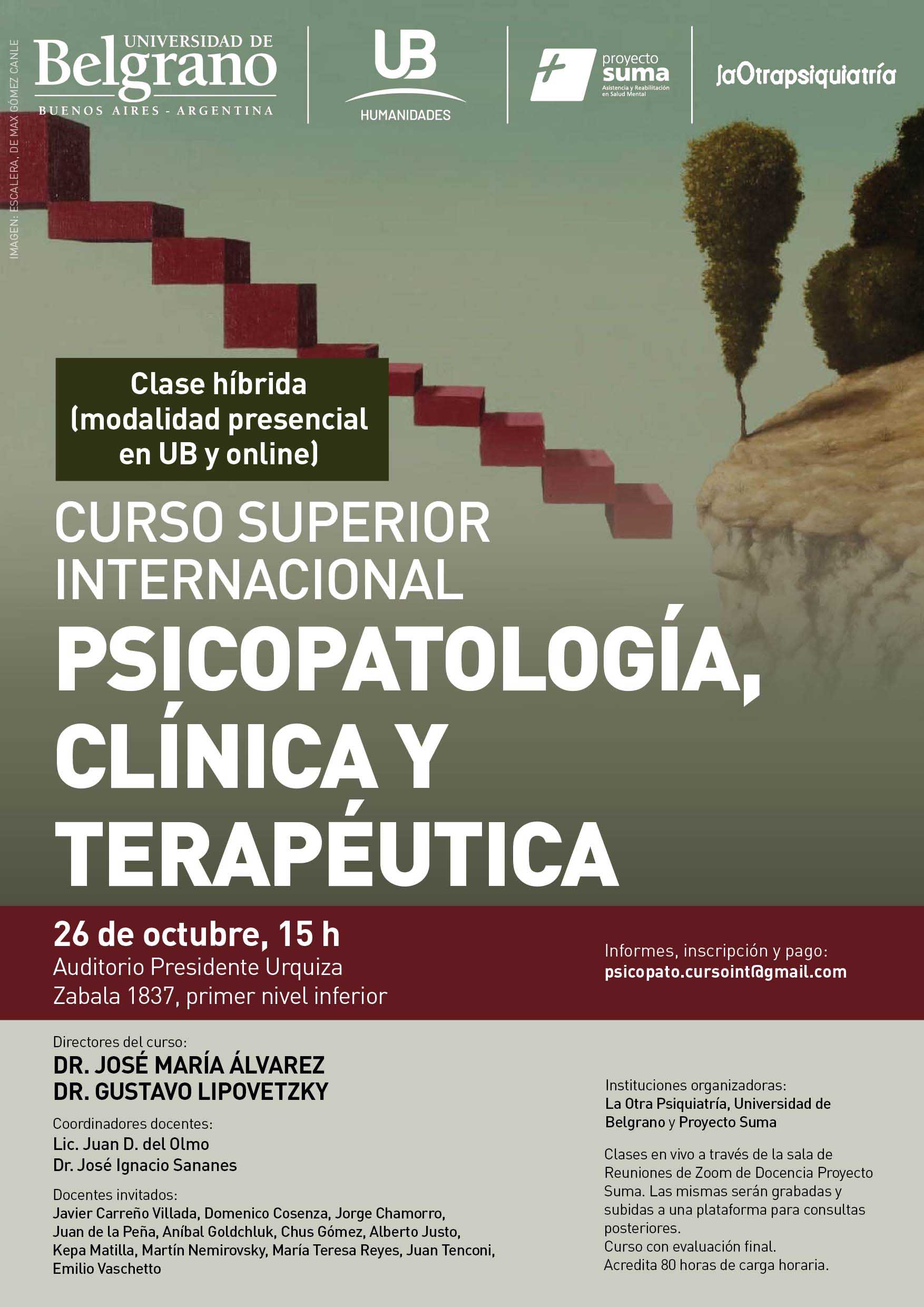 Psicopatología clínica y terapéutica