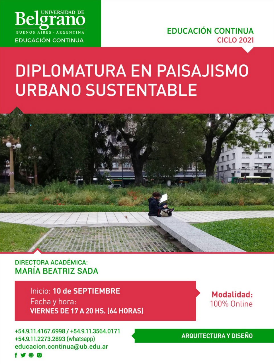 Diplomatura en Paisajismo Urbano Sustentable