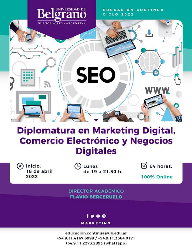 Diplomatura en Marketing Digital, Comercio Electrónico y Negocios Digitales