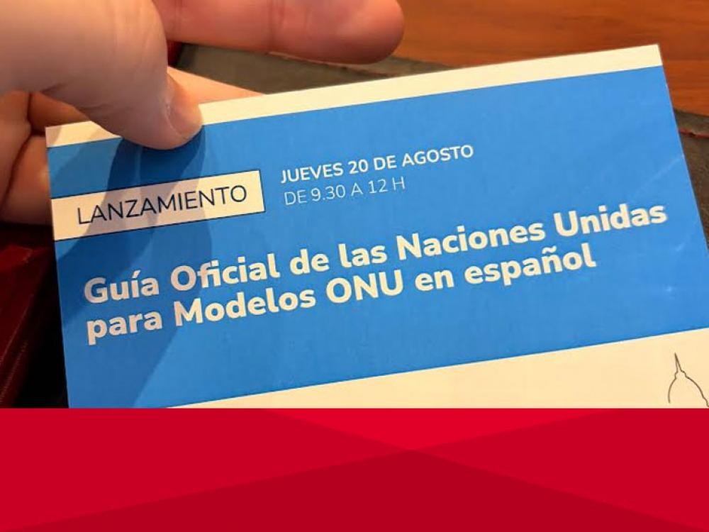 AlumnosUB en la presentación de la Guía Oficial de Modelos ONU en español